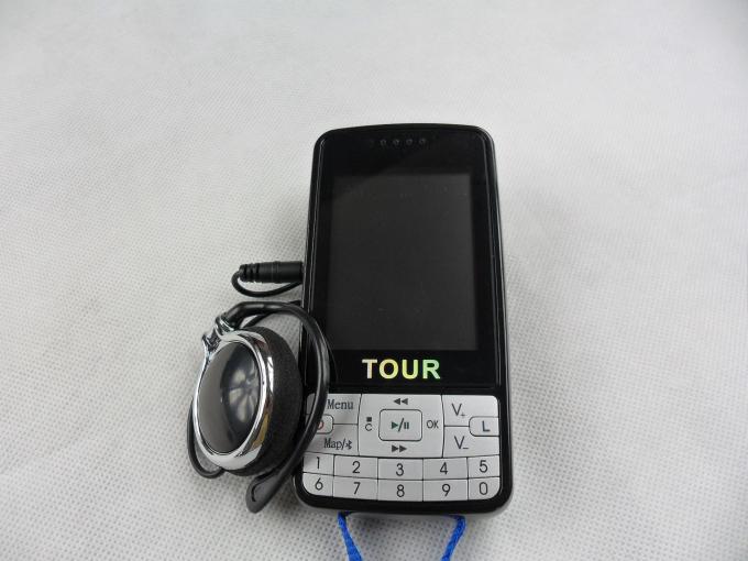 автоматическая система с экраном ЛКД, черная система туристического гида 007Б микрофона туристического гида