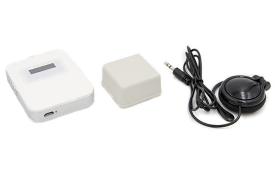 Системы туристического гида белого проводника цвета аудио беспроводные аудио с батареей лития